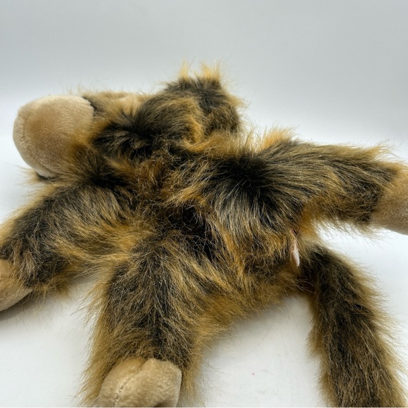 Monkey 10” Plush Realistic Brown Ape Chimp Ty 1998 Cha Cha Stuffed Animal Toy - Picture 8 of 10